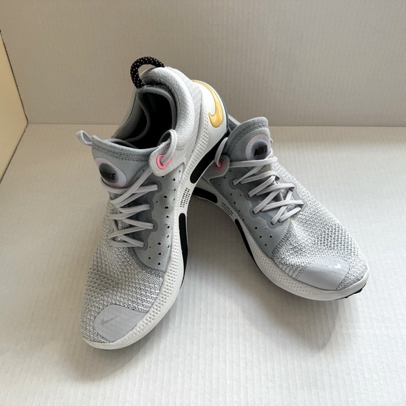 Nike Joyride Run Flyknit ‘Off Noir’ mens gray and white running shoes size 9.5 - Picture 3 of 8